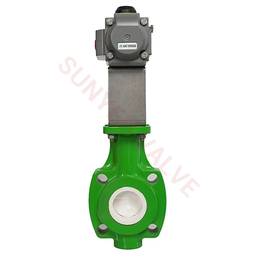 Zirconia ceramic lined butterfly valve from Sunyeh