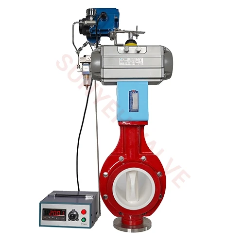 Zirconia ceramic lined butterfly valve